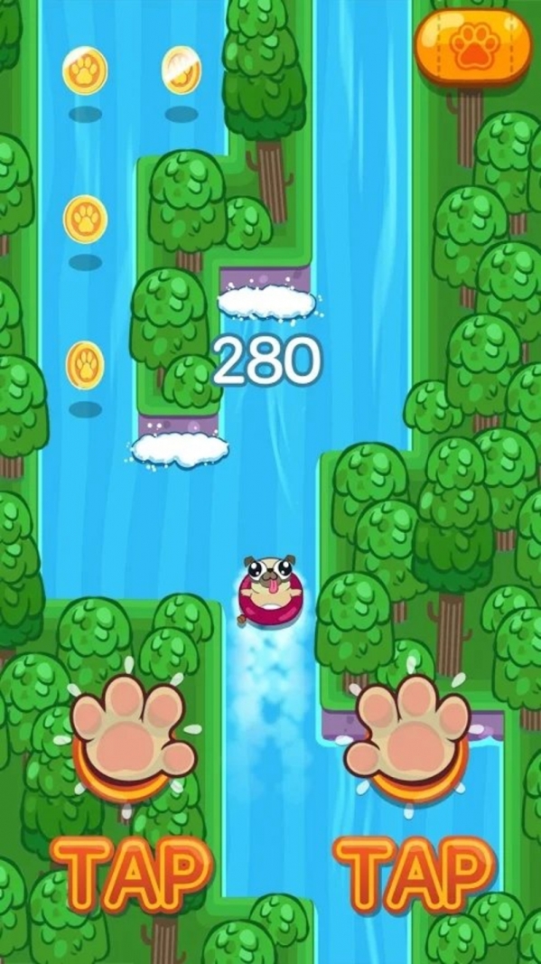 Pug Rapids(小狗帕克漂流记)  v1.1.8图2