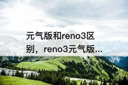 元气版和reno3区别，reno3元气版和reno3区别哪个好