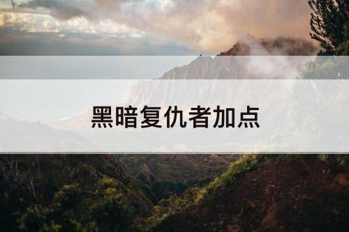 黑暗复仇者加点
