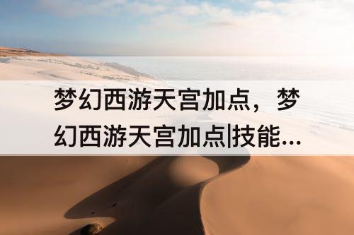 梦幻西游天宫加点，梦幻西游天宫加点|技能攻略