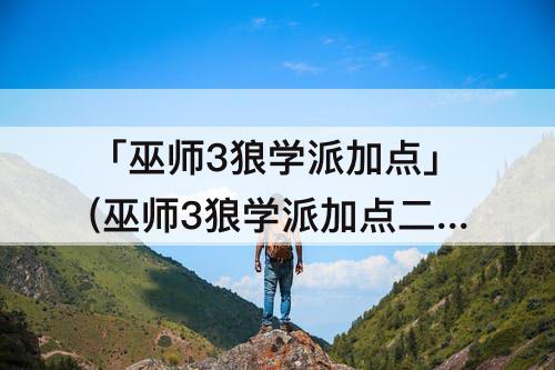 「巫师3狼学派加点」(巫师3狼学派加点二周目)