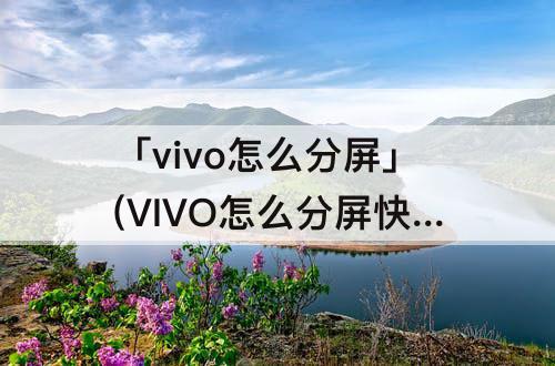 「vivo怎么分屏」(VIVO怎么分屏快手)