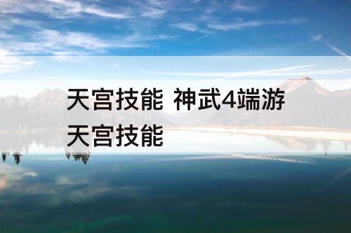 天宫技能 神武4端游天宫技能
