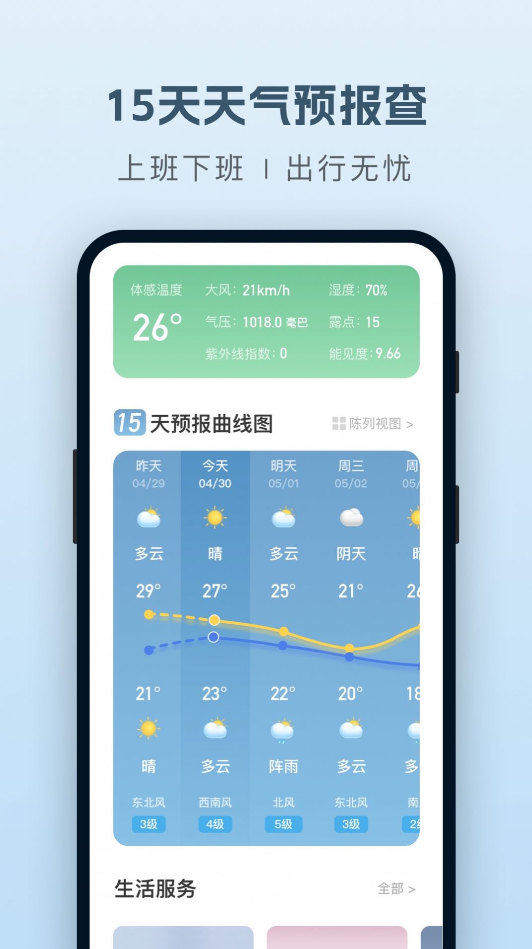 纯净天气预报  v1.0.0图1