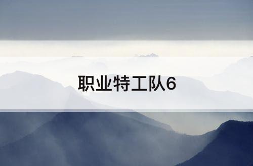 职业特工队6